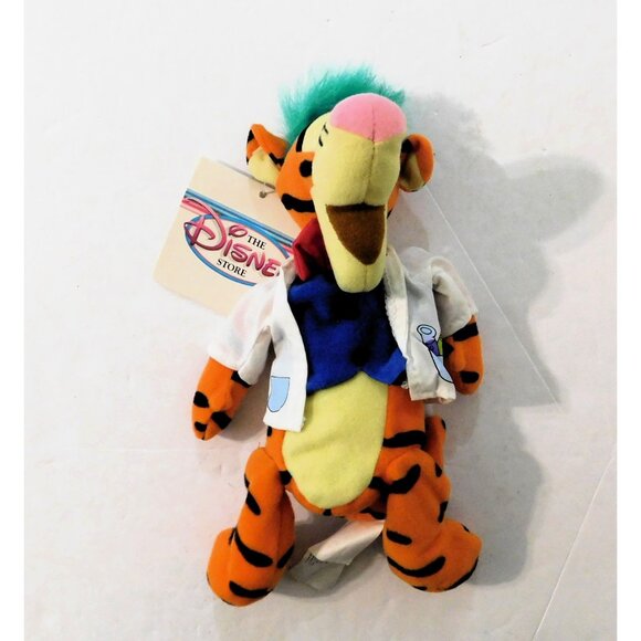 Disney Tigger Mad Scientist Mini Bean Bag Plush 9" Original Tags - Picture 4 of 6